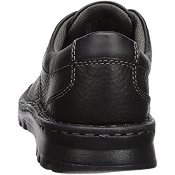 Clarks 0DX8L921 Mocasines con delantal Vanek de cuero aceitoso negro de Clarks para hombre hombres cuero negro aceitoso