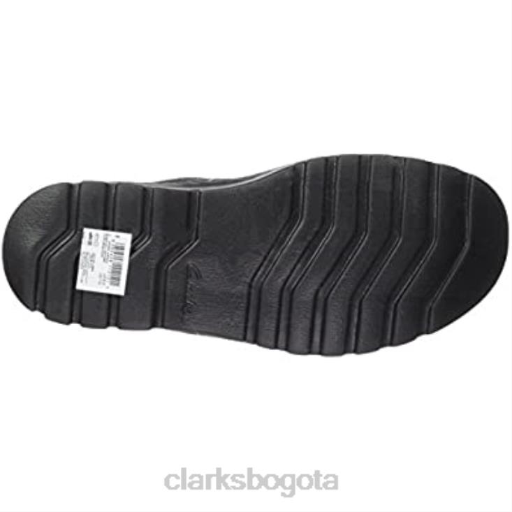 Clarks 0DX8L921 Mocasines con delantal Vanek de cuero aceitoso negro de Clarks para hombre hombres cuero negro aceitoso