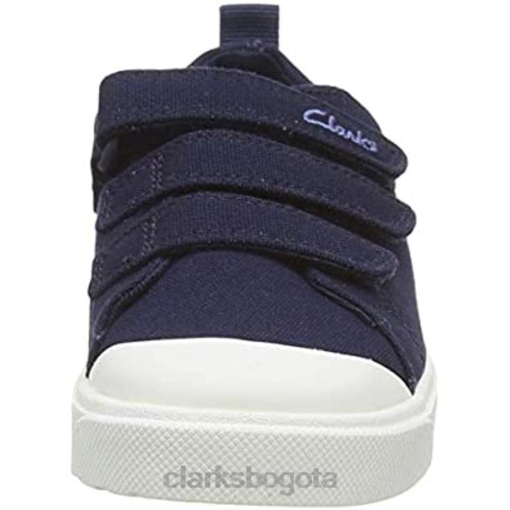 Clarks 0DX8L923 zapatillas bajas clarks city vibe k unisex para niños de lona azul marino lona azul marino niños lona azul marino lona azul marino