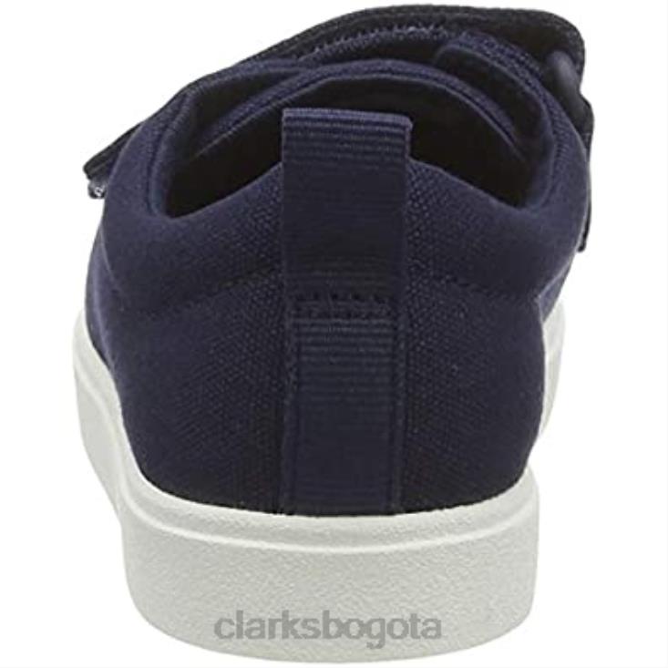 Clarks 0DX8L923 zapatillas bajas clarks city vibe k unisex para niños de lona azul marino lona azul marino niños lona azul marino lona azul marino