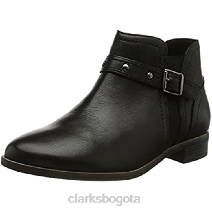Clarks 0DX8L925 botas de moda chelsea trish para mujer clarks negro mujer cuero negro