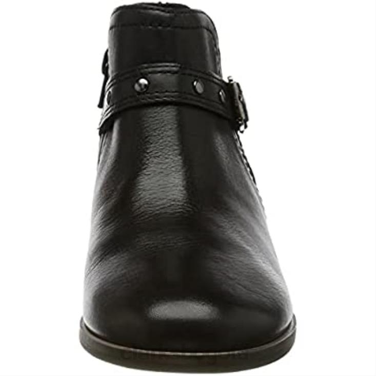 Clarks 0DX8L925 botas de moda chelsea trish para mujer clarks negro mujer cuero negro