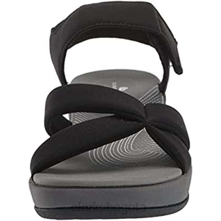 Clarks 0DX8L927 sandalia arla gracie mujer clarks negro textil mujer textil negro
