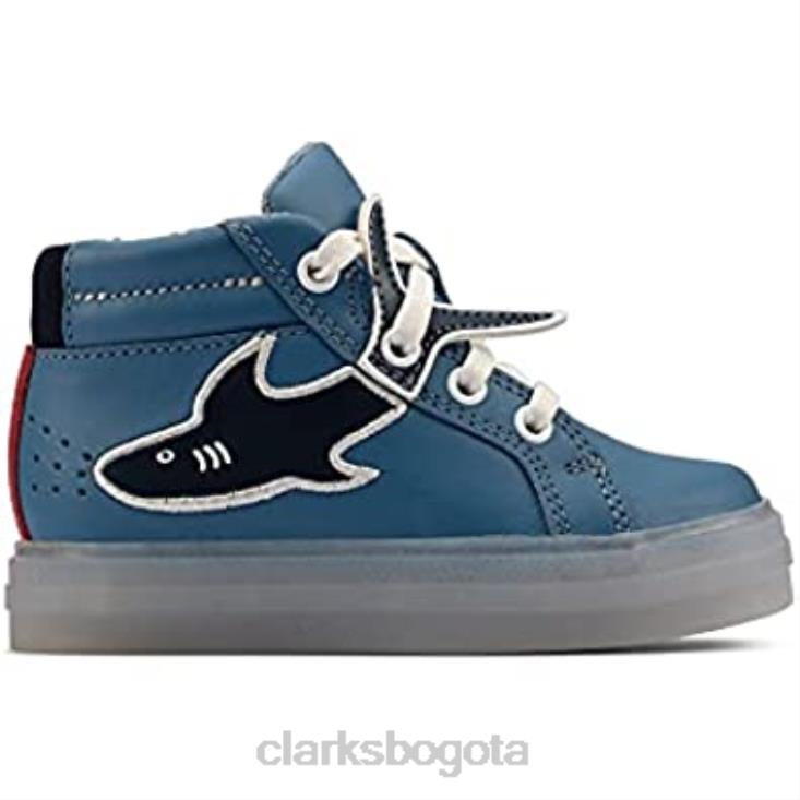 Clarks 0DX8L928 azul clarks cla flarescalehi t cuero azul medio unisexo azul