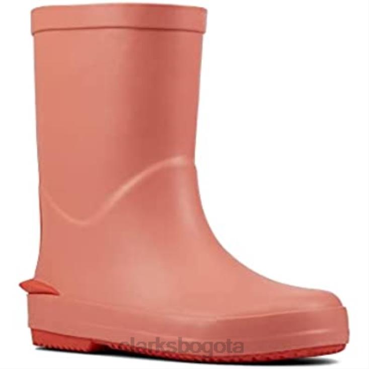 Clarks 0DX8L93 botas de agua tarri run niño sintético rosa clarks niños
