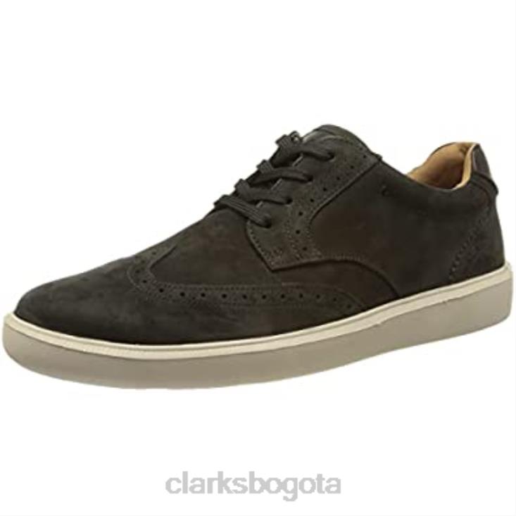 Clarks 0DX8L930 Zapatilla Clarks Cambro Wing para hombre de nobuk negro hombres nubuck negro