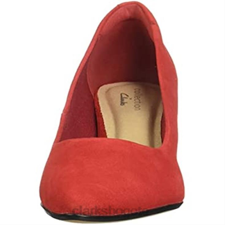 Clarks 0DX8L932 zapatos clark linvale jerica rojos para mujer mujer rojo
