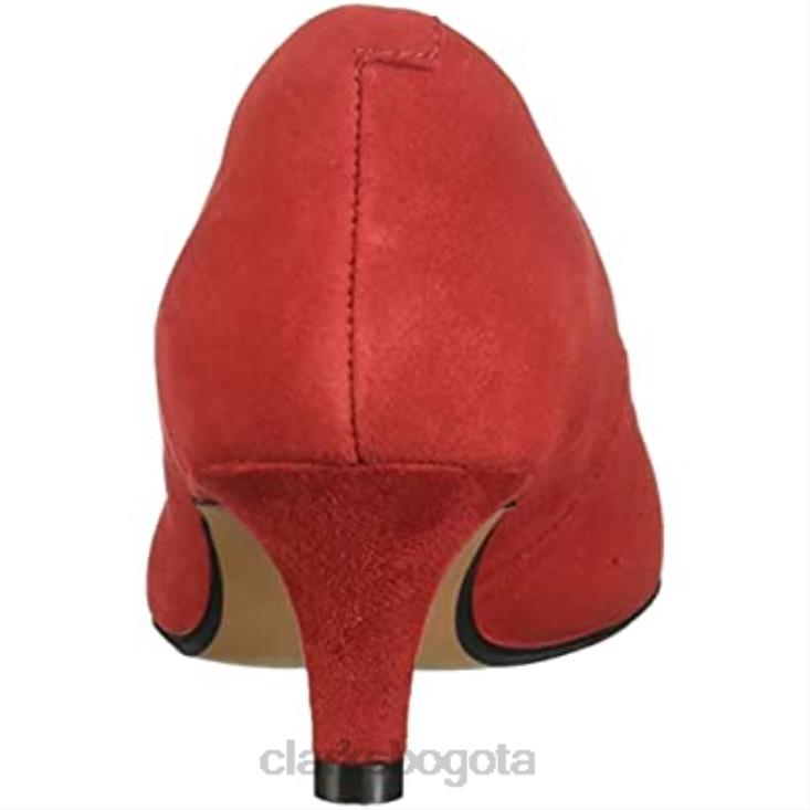 Clarks 0DX8L932 zapatos clark linvale jerica rojos para mujer mujer rojo