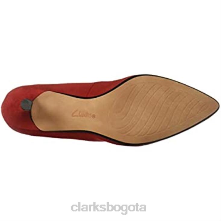 Clarks 0DX8L932 zapatos clark linvale jerica rojos para mujer mujer rojo