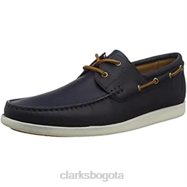 Clarks 0DX8L937 Mule Clarks ferius creek azul para hombre hombres azul