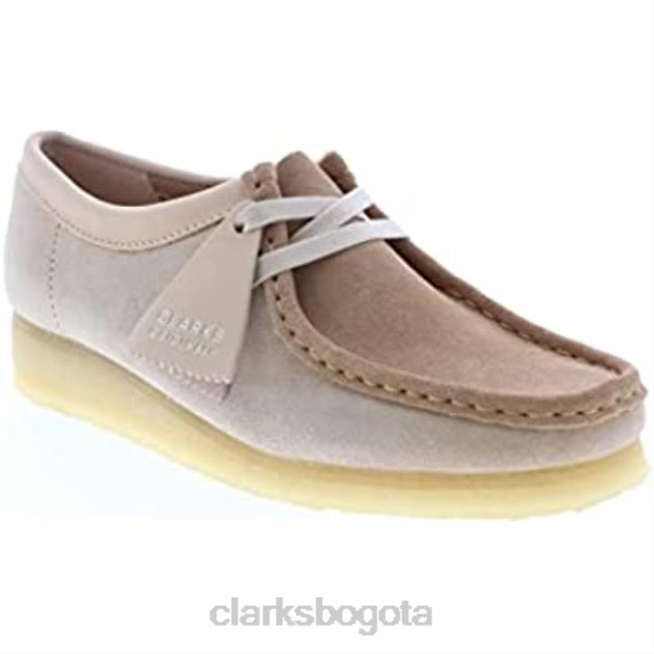 Clarks 0DX8L938 Botas chukka Clarks Wallabee de ante color canela claro para mujer mujer gamuza color canela claro