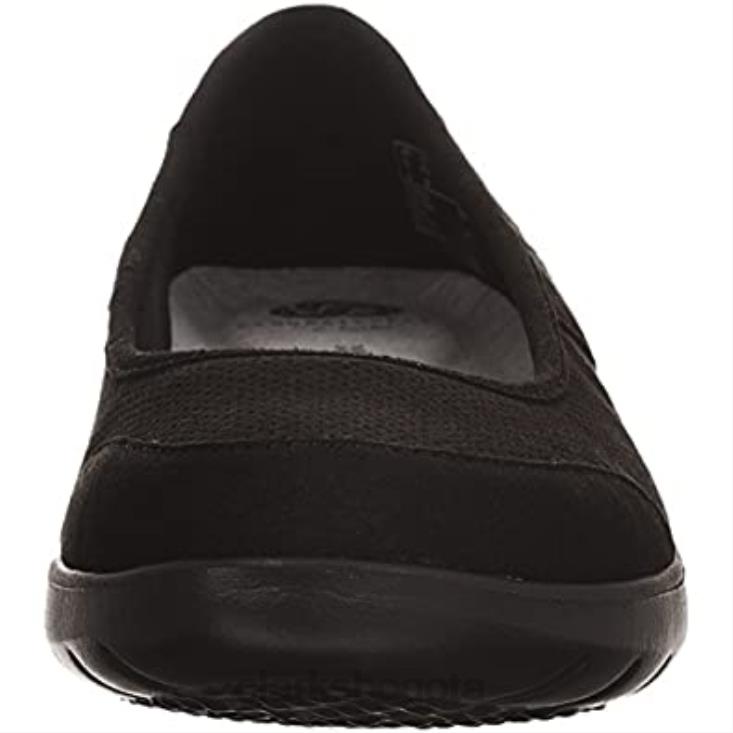 Clarks 0DX8L940 clarks planos jocolmyla de mujer con suela negra perforada negra mujer suela negra perforada negra