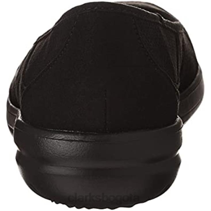 Clarks 0DX8L940 clarks planos jocolmyla de mujer con suela negra perforada negra mujer suela negra perforada negra