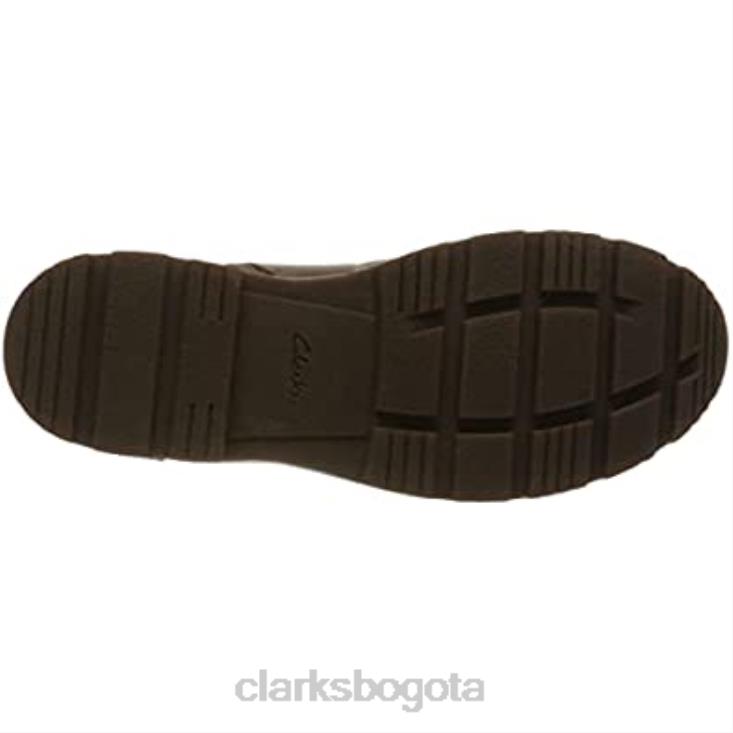 Clarks 0DX8L942 bota chukka heath lace k para niño clarks de cuero tostado niños cuero marrón