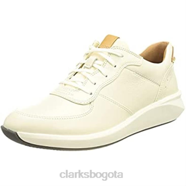 Clarks 0DX8L944 Zapatilla combi lea clarks un rio sprint blanca para mujer mujer lea combi blanca