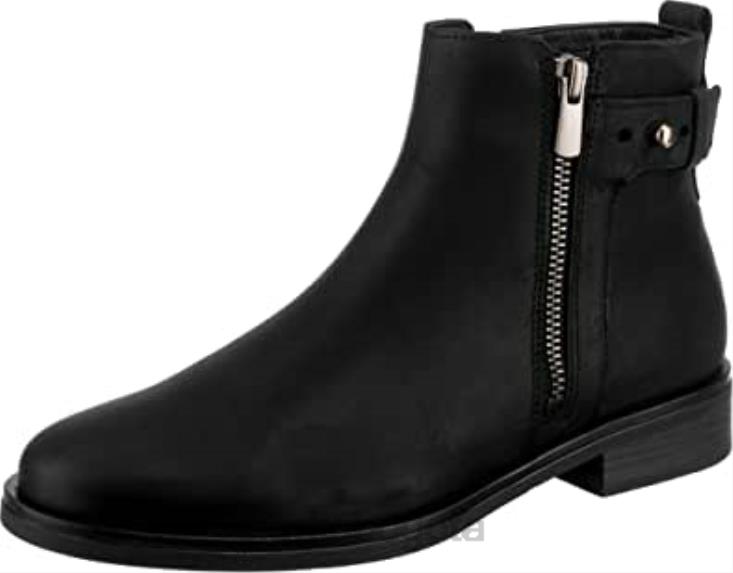 Clarks 0DX8L948 botas chelsea memi lo de cuero negro para mujer clarks mujer cuero negro