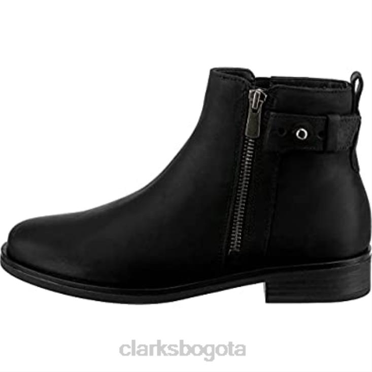 Clarks 0DX8L948 botas chelsea memi lo de cuero negro para mujer clarks mujer cuero negro