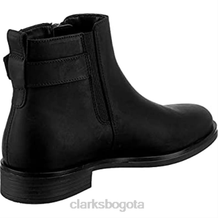 Clarks 0DX8L948 botas chelsea memi lo de cuero negro para mujer clarks mujer cuero negro
