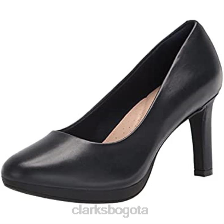 Clarks 0DX8L949 zapatos de tacón ambyr joy para mujer de cuero azul marino clarks mujer cuero azul marino