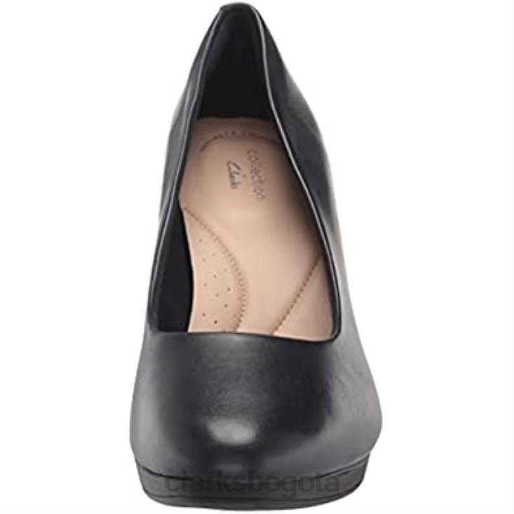 Clarks 0DX8L949 zapatos de tacón ambyr joy para mujer de cuero azul marino clarks mujer cuero azul marino