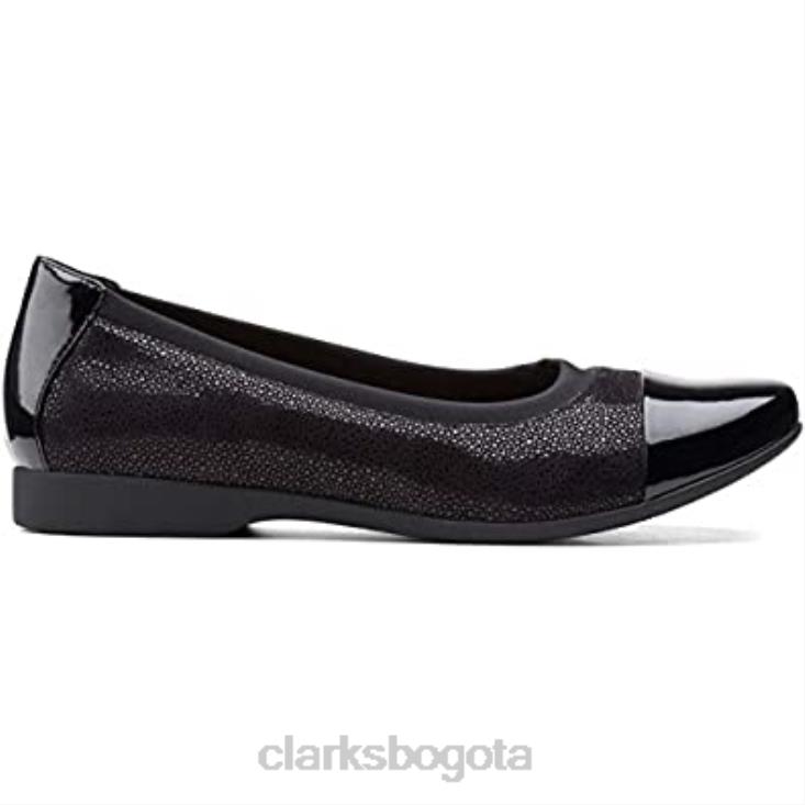 Clarks 0DX8L950 mocasines juliet monte mujer negro combi clarks mujer combinado negro
