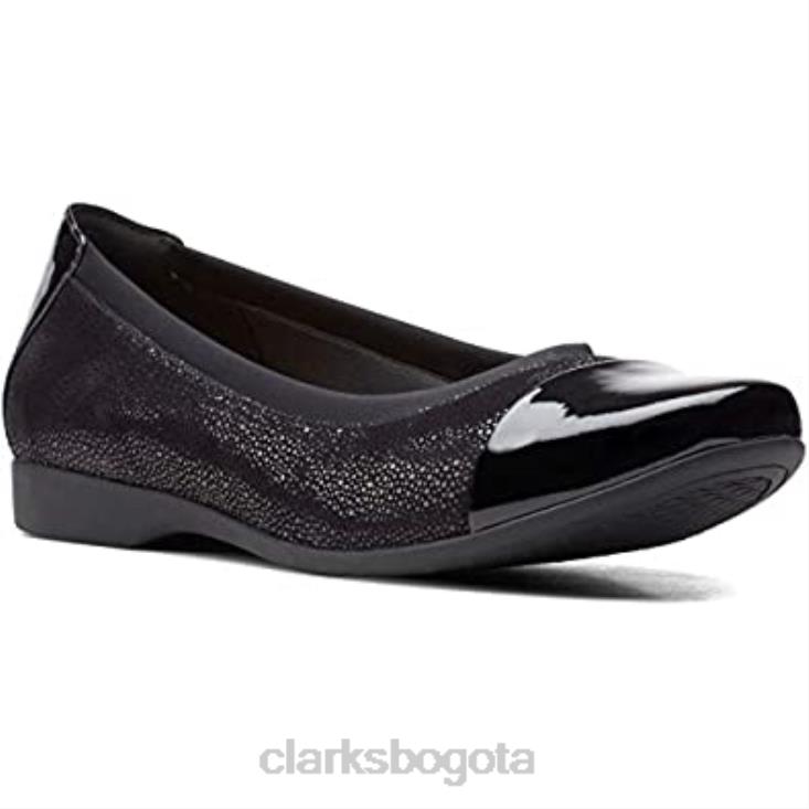 Clarks 0DX8L950 mocasines juliet monte mujer negro combi clarks mujer combinado negro