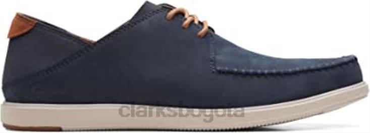 Clarks 0DX8L953 Clarks azul marino nubuck bratton tie oxford para hombre hombres nubuck azul marino