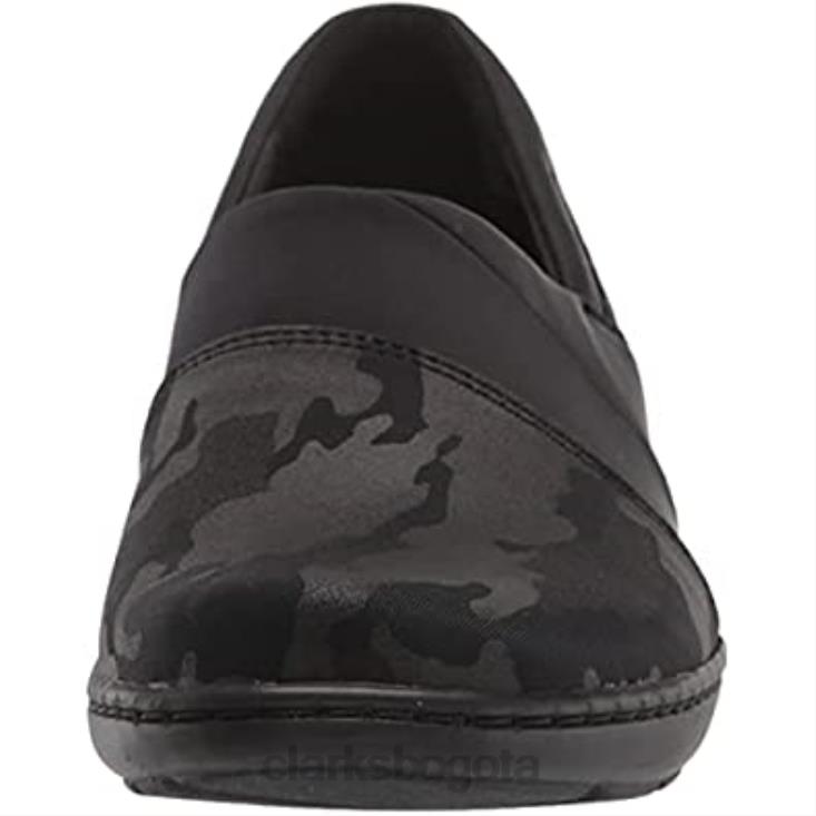 Clarks 0DX8L957 mocasines clarks cora heather para mujer interés negro mujer interés negro