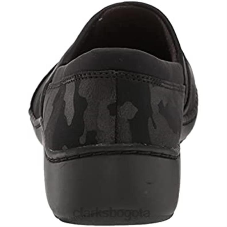 Clarks 0DX8L957 mocasines clarks cora heather para mujer interés negro mujer interés negro