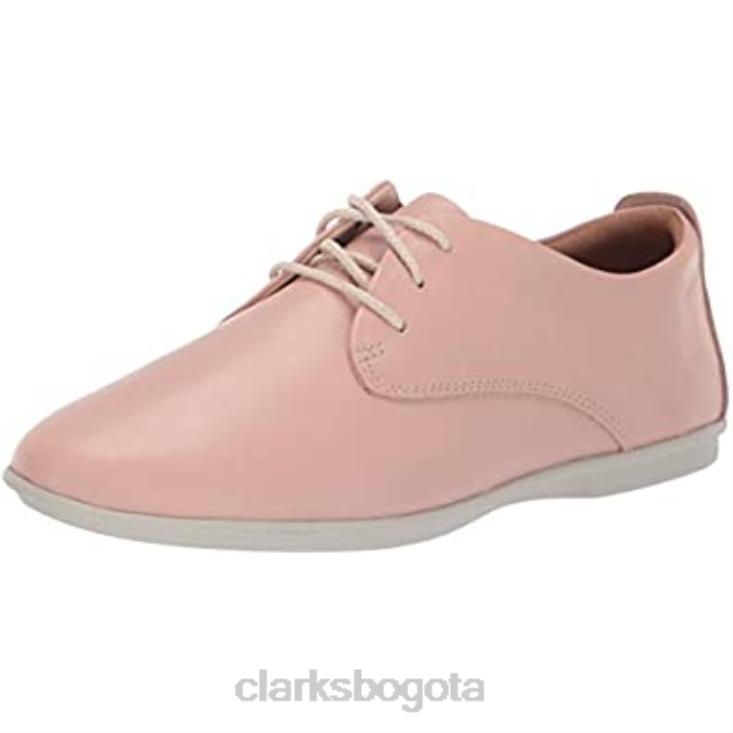 Clarks 0DX8L959 zapatillas de deporte un coral con encaje para mujer clarks blush leather mujer cuero rubor
