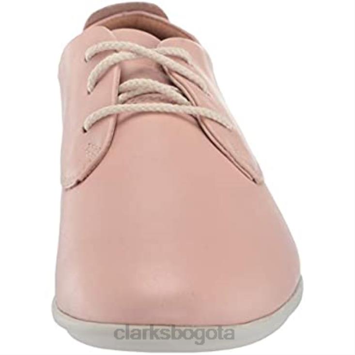 Clarks 0DX8L959 zapatillas de deporte un coral con encaje para mujer clarks blush leather mujer cuero rubor