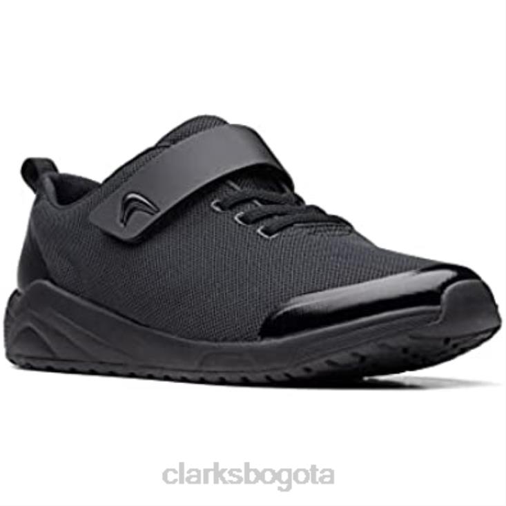 Clarks 0DX8L964 Zapatillas juveniles textiles aeon pace negro clarks unisexo