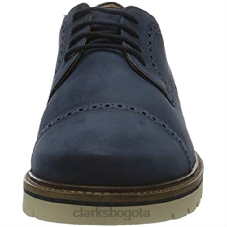 Clarks 0DX8L966 gorra bayhill para hombre oxford nubuck azul oscuro clarks hombres nubuck azul oscuro