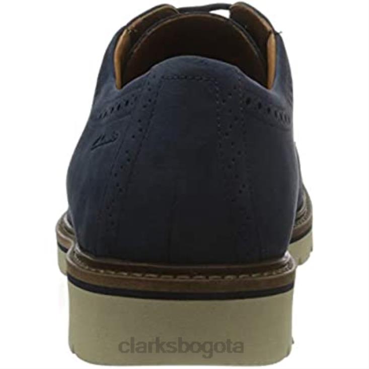 Clarks 0DX8L966 gorra bayhill para hombre oxford nubuck azul oscuro clarks hombres nubuck azul oscuro