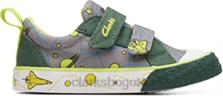 Clarks 0DX8L967 foxing lo niño textil lona rey clarks niños