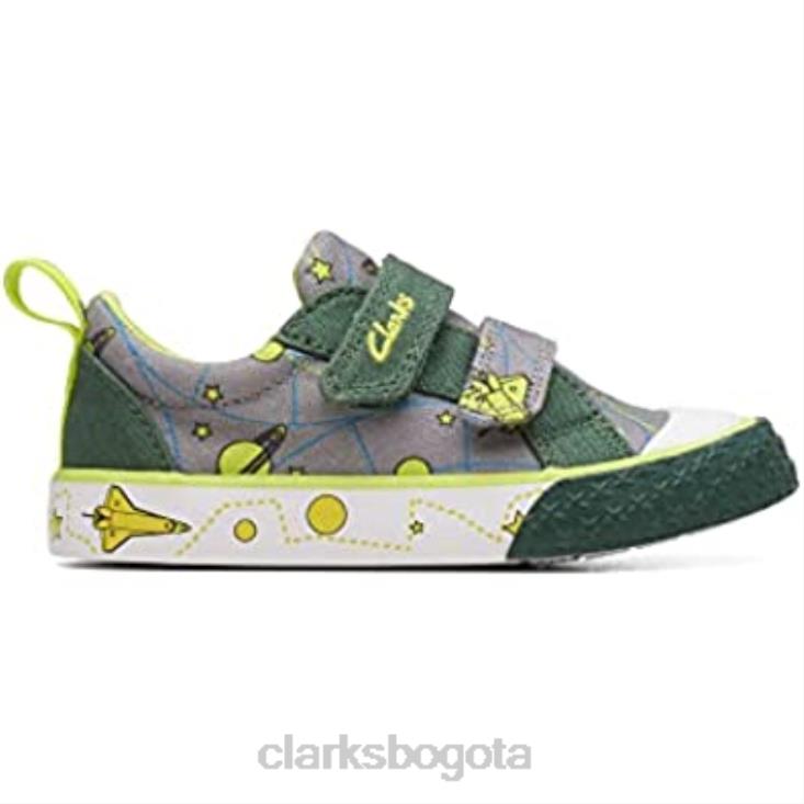 Clarks 0DX8L967 foxing lo niño textil lona rey clarks niños