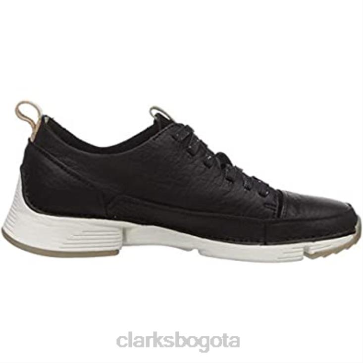 Clarks 0DX8L97 Zapatilla Clarks Tri Spark de nobuk negro para mujer mujer nubuck negro
