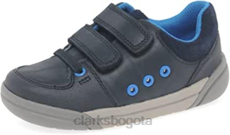 Clarks 0DX8L970 zapatos clarks tolby buzz para niños azul marino niños Azul marino