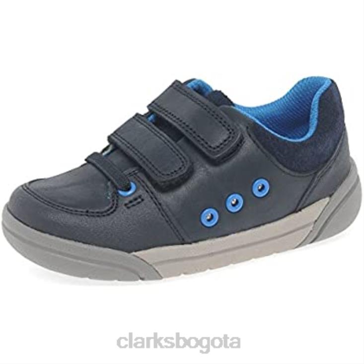 Clarks 0DX8L970 zapatos clarks tolby buzz para niños azul marino niños Azul marino