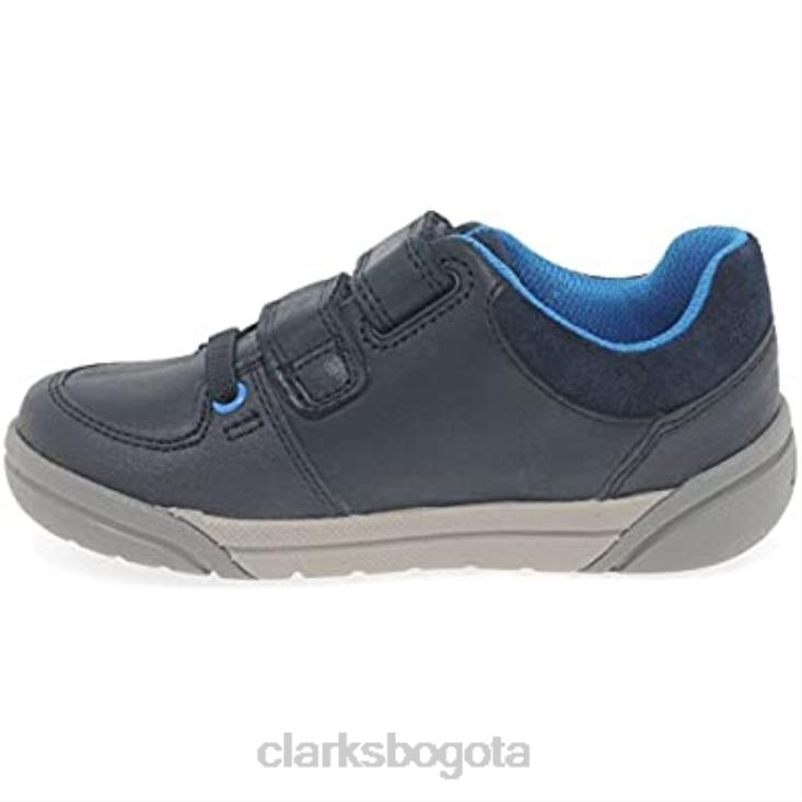 Clarks 0DX8L970 zapatos clarks tolby buzz para niños azul marino niños Azul marino
