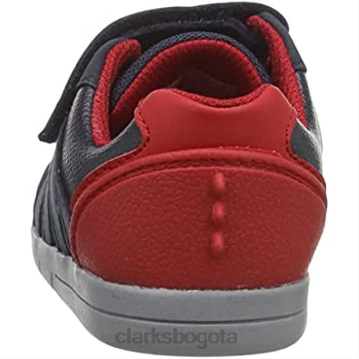 Clarks 0DX8L975 Zapatilla rex play t niño clarks marino rojo niños rojo marino