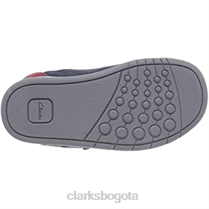 Clarks 0DX8L975 Zapatilla rex play t niño clarks marino rojo niños rojo marino