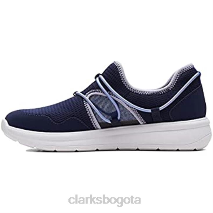 Clarks 0DX8L976 Zapatilla clarks combi ezera skip azul marino oscuro para mujer mujer combi azul marino oscuro
