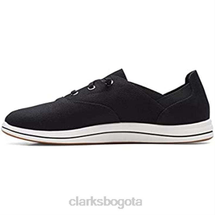 Clarks 0DX8L978 Zapatilla Clarks Breeze Ave de lona negra para mujer mujer
