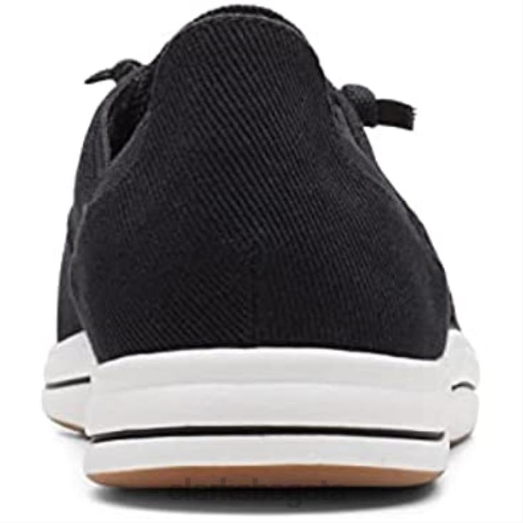 Clarks 0DX8L978 Zapatilla Clarks Breeze Ave de lona negra para mujer mujer