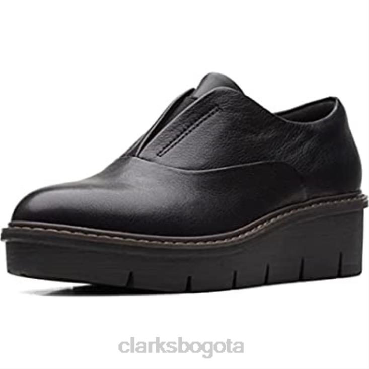 Clarks 0DX8L98 clarks airabell cielo negro cuero unisexo cuero negro