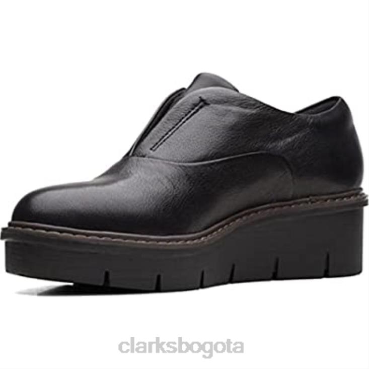 Clarks 0DX8L98 clarks airabell cielo negro cuero unisexo cuero negro