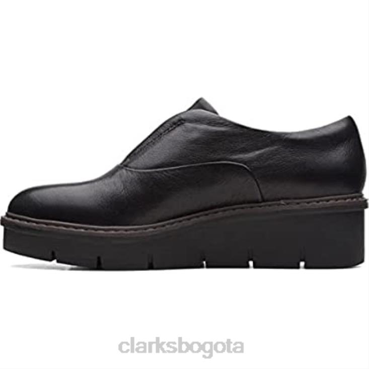 Clarks 0DX8L98 clarks airabell cielo negro cuero unisexo cuero negro