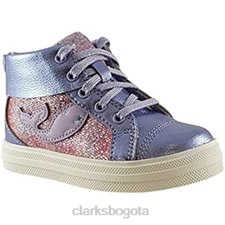 Clarks 0DX8L982 botas nova city niño piel lila clarks niños