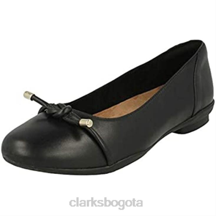 Clarks 0DX8L994 Zapatos de salón anchos clarks neenah poppy mujer negro mujer negro
